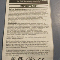 NEW Pepperl+Fuchs 093998 Iso9001 Inductive DC  Micro  Switch