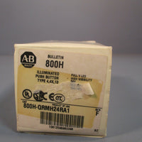 AllenBradley illuminated Push Button Red Lens Ser. F 800HQRMH24RA1