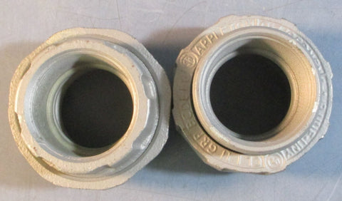 Lot of 2 Appleton Electric UNF-UNY 1-1/2" Union 3 Piece Explosion Proof
