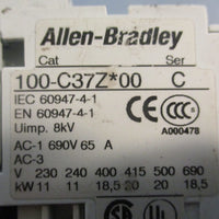 AllenBradley 100C37Z*00 Contactor Ser C 600V AC Max 5kA 60A