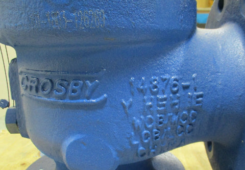 Anderson Crosby 3K4 JLTJOSE15A Relief Valve 3.5 BARG, 87.7 M3/HR WTR @ 20 C