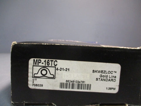 SEALMASTER GOLD-LINE STANDARD MP-16TC PILLOW BLOCK BALL BEARING 1" SINGLE ROW