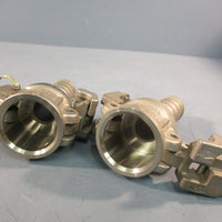 Lot of (2) Dixon C-100 316 Stainless Steel Coupler, Use clip or wire