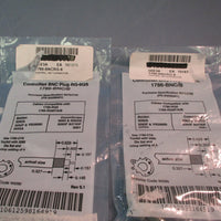 AllenBradley ControlNet BNC Plug RG6QS 17486BNC/B Lot of 2