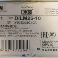 Eaton DILM2510 Contactor XTCE025C 110/120V 50/60Hz 11kW/400VAC