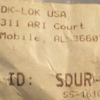 DK-LOK SS-1610-6-8 1" Tube x 1/2" Tube Straight Reducing Union Tube Fittings
