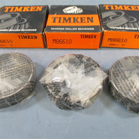 Timken M86610 Tapered Roller Bearing Cup Lot of 3  New