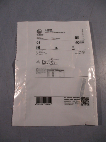 IFM electronic IL5004 Inductive Sensor ILA3002BPKG/OBEN/AS514TPS RT