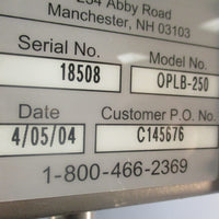 Admix OPLB250 High Shear Lab Mixer Programmable 261/2" Height
