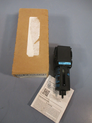 Wilkerson  Pneumatic Air Filter Max 150 PSI 1/4" NPT 5 Micron F0802SK00