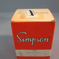 SIMPSON 17720 ELASPED TIME PANEL METER, ANALOG 120VAC