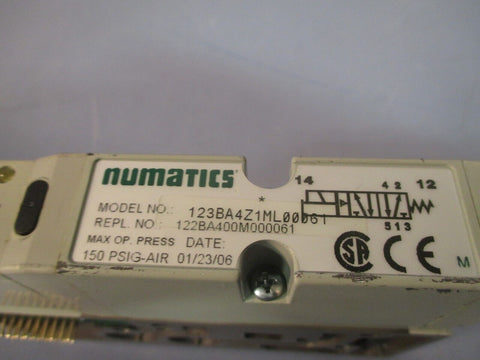 Numatics Pneumatic Valve 123BA4Z1ML00061