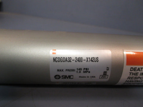 SMC Pneumatic Round Body Cylinder 145 psi NCDGDA32-2400-X142US