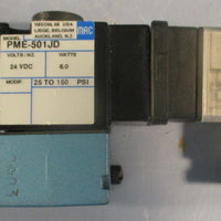 Mac PME-501JD Solenoid Valve 24VDC 6W 25-150PSI w/ Peters GIB3R Connector