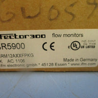 IFM efector300 Flow Monitor SR5900 SRM12AXXFPKG K AC 1106