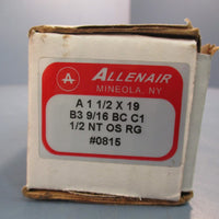 ALLENAIR A 1 1/2x19 B3 9/16 BC C1 1/2 NT OS RG #0815 SINGLE ACTING AIR CYLINDER