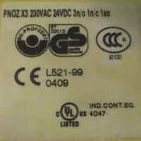 Pilz PNOZ X3 Safety Relay 774318 230VAC 24VDC 2.5W 3n/o 1n/c 1so
