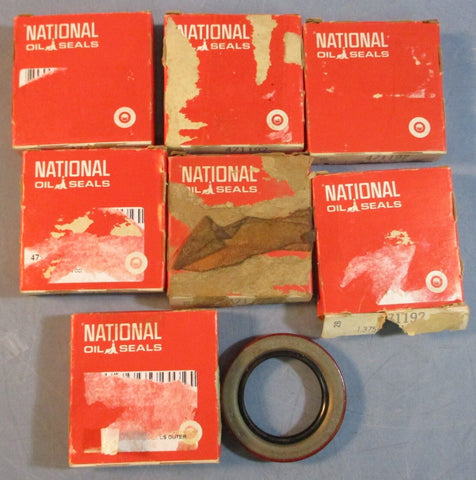 National Oil Seals Federal Mogul 471192 1-3/8" Bore 2-1/8" OD 0.312" W Lot of 7