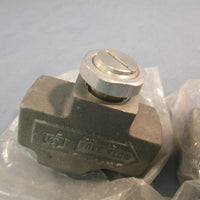 Lot of (2) Numatics 2FC2B Flow Control Valve, Aluminum Body, Sloted Stem