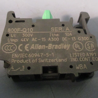 Allen-Bradley Contact Block, Normally Open 10A Ser. A 800F-Q10