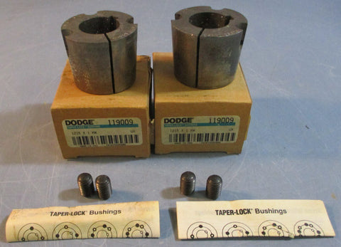Dodge 1215 x 1 KW Taperlock Bushing 119009 1" Bore 11/2" W (Lot of 2)