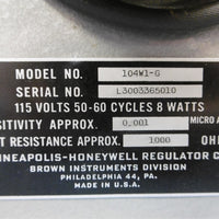 Honeywell Brown Instruments Galvanometer 104W1G Powers On