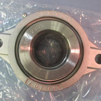 NIB IPTCI Stainless SNASFL 207 23 2 Bolt Flange Bearing 1-7/16"