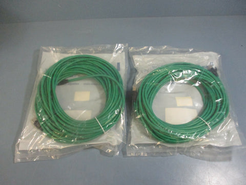 LCom TRD855SCRGR50 Shielded Cat 5E EIA568 Cable 50ft Green NEW LOT OF 2