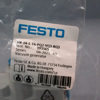 FESTO 193565 VN-14-L-T4-PQ2-VQ3-RQ3 Vacuum Generator