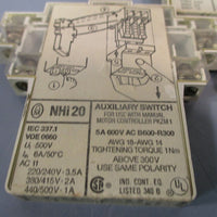 Lot of (3) Moeller Klockner Auxiliary Contact NHi 20