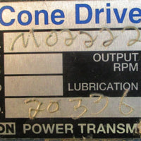 (NOS) Cone Drive Textron Power Transmission M022228 Gearbox, 28:1, 1" Shaft Dia