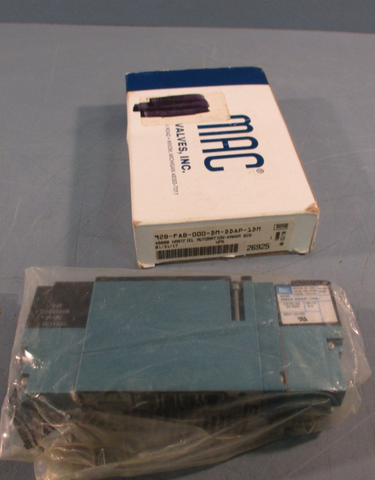 MAC 92B-FAB-000-DM-DDAP-1DM Solenoid Valve w/ DM3A-DDAP-1DM 24VDC 120PSI 5.4W