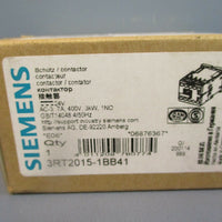 Siemens 3RT201511BB41 Contractor AC3 7A 3kw 400V 1NO 4/50Hz