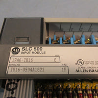 LOT OF (2) ALLEN BRADLEY 1746-IB16 SER C SLC 500 DC INPUT MODULE