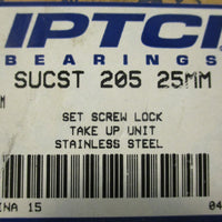 IPTCI SUCST 205 25MM Take Up Unit SUCST-205-25MM Stainless Steel 25mm Bore