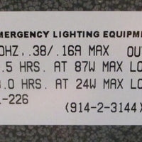 Philips Lightguard F100OT Emergency Lighting Unit w/ LEC361 Battery Kit 6V58AH