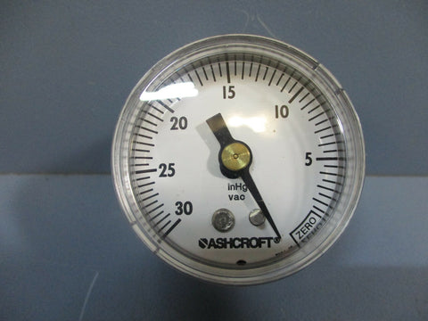 Ashcroft Pressure Gauge 15W1005 H 01B Vac 1½" ⅛ NPT Back NEW Lot of 6