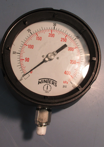 Winters Industrial Pressure Gauge PPC5083SG., 060 PSI, 41/2" Dial, 1/4" NPT