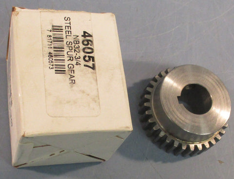 Boston Gear NB323/4 Spur Gear Steel 3/4" Bore Keyed 32 Teeth 2.125" OD