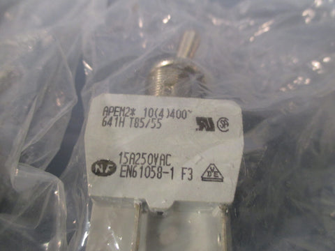 Lot of (2) Apem 641H Switch Toggle 15A 250V EN610581 F3