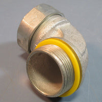 Box 2 Crouse Hinds LT15090 Male Conduit Connector Fittings 90 Degree 11/2" NIB