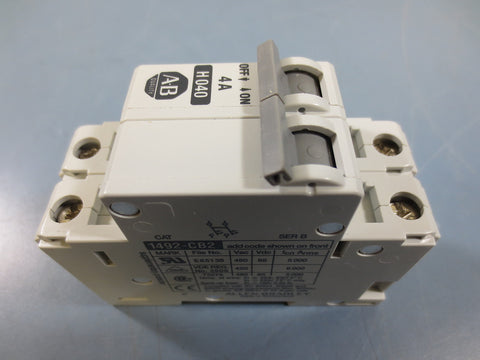 Allen Bradley 1492CB2 4A Amp 2 Pole 480V Vac Circuit Breaker H040