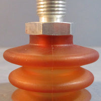 Acla 370335.7 Bellows Suction Cup 2.5 Fold 34mm OD 28mm H 9mm Adapter D Lot of 5