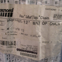 REXNORD MatTop Chain White 12" Wide 5FT WHP150612"
