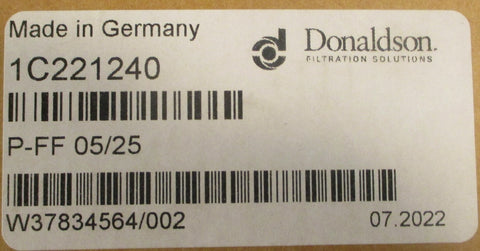 Donaldson 1C221240 Element Filter PFF 05/25 Ultrafilter W37834564/002