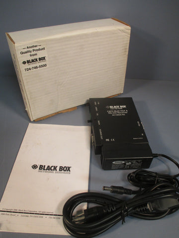 BLACK BOX CAT5 MULTI VGA/AUDIO SYSTEM EXTENDER TRANSMITTER RS232 AC1005AR2