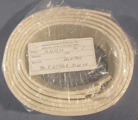 Industrial Resource Solutions 391007 Silicone Seal 3/16"Thk 17/8"W 2715/16"ID