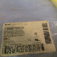 Brad Connectivity 6P Female Straight 6' 16/6 AWG PVC Cord 1300070024