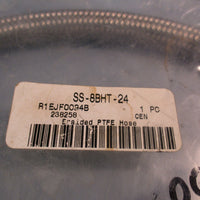 Swagelok Braided PTFE Hose Assembly x 24" SS-8BHT-24