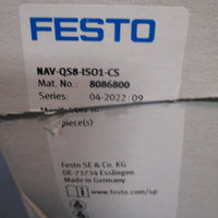 FESTO AIR MANIFOLD Sub-Base NAV-QS8-IS01-CS 8086800
